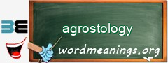 WordMeaning blackboard for agrostology